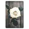 MuchoWow® Mauspad Mousepad Blume - Weiß - Grau 40x60 cm - Produktbild-Vorschau 1