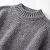 Strickpullover Damen Grobstrick Pullover Mock Neck Kragen Produktbild-Vorschau 6