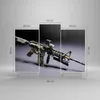 Bild auf Leinwand - Leinwandbild - Armee Gewehr - 130x100cm Produktbild-Vorschau 3