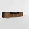 Moderner, hängender TV-Schrank MIA 200 cm mit geriffelten Produktbild-Vorschau 3