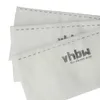 A close-up shot of three white vacuum cleaner filters, stacked slightly offset. Produktbild-Vorschau