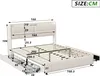 UnboxG Letto imbottito matrimoniale 160x200 con letto USB e Anteprima dell’immagine prodotto 7