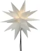 LED Weihnachtsstern Ø 25 cm Weiß mit Erdspieß Cepewa Produktbild-Vorschau 1