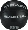 Medizinball - Crossfitball - Balle de médecine - Cuir noir Voir les images du produit 3