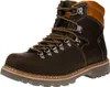 A single brown leather hiking boot shown from a three-quarter side view against a white background. Anteprima dell’immagine prodotto