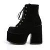 CAMEL-203 Damen Booties von DemoniaCult, Schwarz  , EU 42, Produktbild-Vorschau 3
