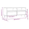 TV-Schrank Weiß 100x34,5x44,5 cm Holzwerkstoff Produktbild-Vorschau 11