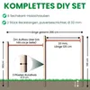 Turnreck aus Rundholz mit Reckstange rot Kletterstange Produktbild-Vorschau 7