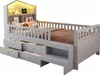 Letto a castello per bambini Merax 90x200 cm con LED e 4 Anteprima dell’immagine prodotto 11