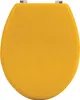 A top-down view of a yellow toilet seat. Produktbild-Vorschau