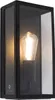 Industrialna lampa ścienna zewnętrzna czarna IP44 ze szkłem Podgląd zdjęcia produktu 1