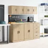 vidaXL Armoire murale de garage Chêne Sonoma Matériau Voir les images du produit 4