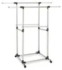 Relaxdays Kleiderständer rollbar, Doppelkleiderstange Produktbild-Vorschau 8