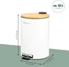 eluno Poubelle, poubelle à pédale, capacité 12 litres en Voir les images du produit 7