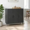 Credenza vidaXL nera 89 x 34,5 x 80 cm in materiale Anteprima dell’immagine prodotto 7