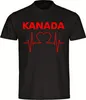 multifanshop Kinder T-Shirt - Kanada - Herzschlag, schwarz, Produktbild-Vorschau 1