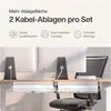 Desktronic kanał kablowy biurko, 2x43cm, wysokiej jakości Podgląd zdjęcia produktu 4
