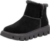 A black winter boot with a thick sole and fur lining, shown against a white background. Voir les images du produit