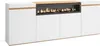 Sideboard, Highboard, 200x35x75cm, 4 Türen, Elektrokamin, Produktbild-Vorschau 1