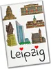 Sehenswürdigkeiten von Leipzig Souvenir Souvenir Magnet - Produktbild-Vorschau 1