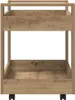 vidaXL Stolní vozík Artisan dub 60 x 45 x 60 cm materiál na Náhled obrázku produktu 6