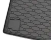 A close-up view of a black car floor mat with a hexagonal pattern. Produktbild-Vorschau