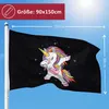 PHENO FLAGS Einhorn Flagge, 90x150cm - Lustiges und Produktbild-Vorschau 2