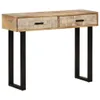 Tavolo consolle 100x30x75 cm in legno massiccio di mango Anteprima dell’immagine prodotto 3