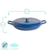 Argon Ta Gusseisen Shallow Casserole Dish - Enameled Dutch Produktbild-Vorschau 3