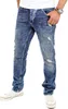Reslad Jeans-Herren Destroyed Look Slim Fit Stretch Denim Produktbild-Vorschau 2