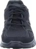 A front view of a black Skechers athletic shoe. Produktbild-Vorschau