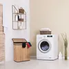 Relaxdays Wäschesortierer, Bambus, 3 Fächer, je 30 Liter, Produktbild-Vorschau 2