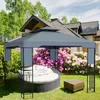 paramondo Deluxe Gartenpavillon, 4 x 3 m, anthrazit Produktbild-Vorschau 8