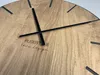 EKO groß wanduhr ohne tickgeräusche Wood Art Schwarz 60cm, Produktbild-Vorschau 6