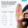 ARNOMED Guanti monouso blu, guanti in nitrile XS-XXL, 100 Anteprima dell’immagine prodotto 4