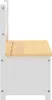 Panca per bambini con contenitore Bianco e beige 60x30x55 Anteprima dell’immagine prodotto 4
