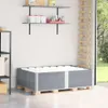 vidaXL Paletten-Aufsatzrahmen 2 Stk. Grau 150x100 cm Produktbild-Vorschau 2