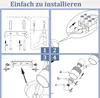 ZMH lampa sufitowa reflektor sufitowy 4 płomienie czarny Podgląd zdjęcia produktu 8