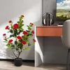 COSTWAY Arbre artificiel 2 avec 24 fleurs, camélia Voir les images du produit 2