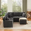 Gerades 4-Sitzer Corduroy Sofa mit Stauraum  unter den Produktbild-Vorschau 9