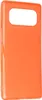 A plain, studio shot of an orange phone case. Produktbild-Vorschau