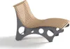 HOME DELUXE Wellenliege NIRA Teak - 97 x 148 x 152 cm, Produktbild-Vorschau 3