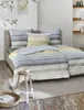 Irisette Seersucker Bettwäsche Easy 8706 blau 135x200 cm + Produktbild-Vorschau 9