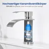 Wasserfall Waschtischarmatur, 304 Edelstahl Gebürstet, Produktbild-Vorschau 6