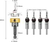 4tlg Kegelsenker-Bohrer-Set, Bohrsenker mit Tiefenanschlag, Produktbild-Vorschau 2
