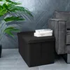 Intirilife Faltbare Sitzbank 76x38x38 cm in PIANO SCHWARZ - Produktbild-Vorschau 6