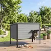 PawHut Kattenhuis, weerbestendige houten kattenkooi met Productafbeelding-voorbeeld 2