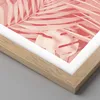 Gerahmtes Poster - Rahmen in heller Eiche - Rosa Blätter Produktbild-Vorschau 2