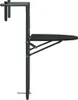 vidaXL Tavolo sospeso da balcone nero 60x64x83,5 cm in Anteprima dell’immagine prodotto 2
