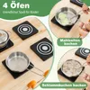 COSTWAY Matschküche Kinder Outdoor, Kinderküche Tannenholz Produktbild-Vorschau 3